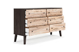 Piperton Two-tone Brown/Black Dresser -  Ashley - Luna Furniture