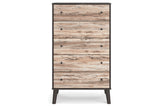 Piperton Two-tone Brown/Black Chest of Drawers from Ashley - Luna Furniture