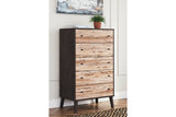 Piperton Two-tone Brown/Black Chest of Drawers from Ashley - Luna Furniture