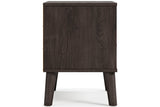 Piperton Two-tone Brown/Black Nightstand -  Ashley - Luna Furniture