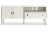 Aprilyn White 59" TV Stand from Ashley - Luna Furniture