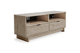 Oliah Natural Medium TV Stand -  Ashley - Luna Furniture