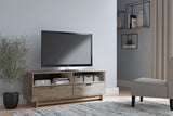 Oliah Natural Medium TV Stand -  Ashley - Luna Furniture