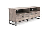 Neilsville Multi Gray 59" TV Stand -  Ashley - Luna Furniture