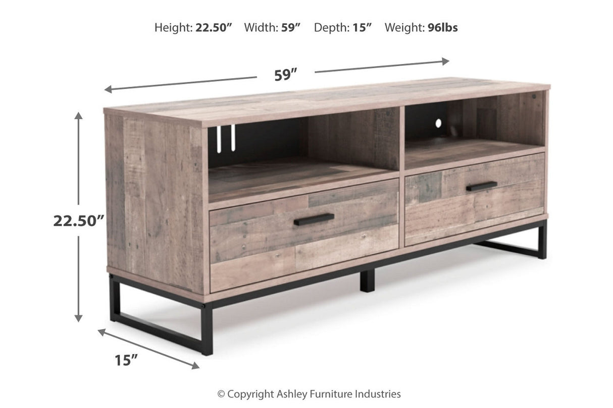 Neilsville Multi Gray 59" TV Stand -  Ashley - Luna Furniture