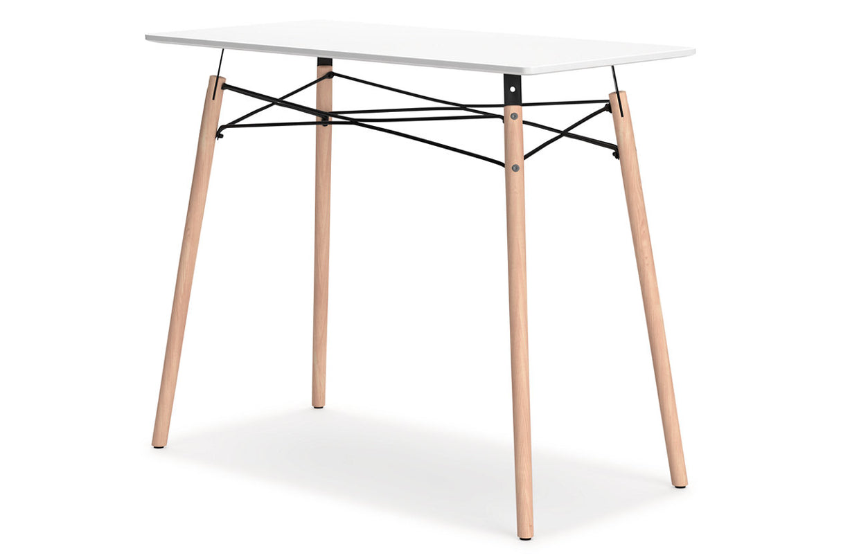 Jaspeni White/Natural Home Office Desk from Ashley - Luna Furniture