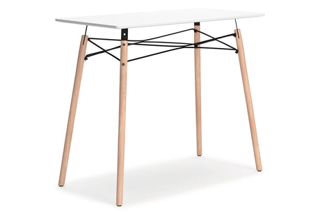 Jaspeni White/Natural Home Office Desk from Ashley - Luna Furniture