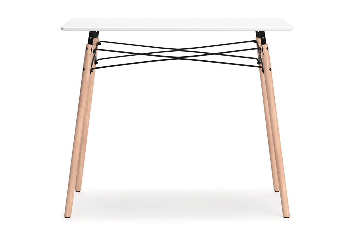 Jaspeni White/Natural Home Office Desk from Ashley - Luna Furniture