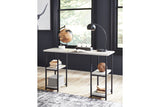 Lazabon Gray/Black 48" Home Office Desk from Ashley - Luna Furniture