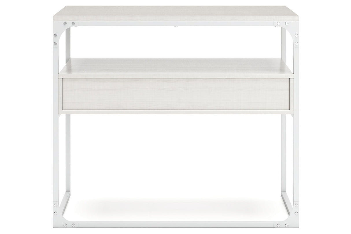 Deznee White Credenza from Ashley - Luna Furniture