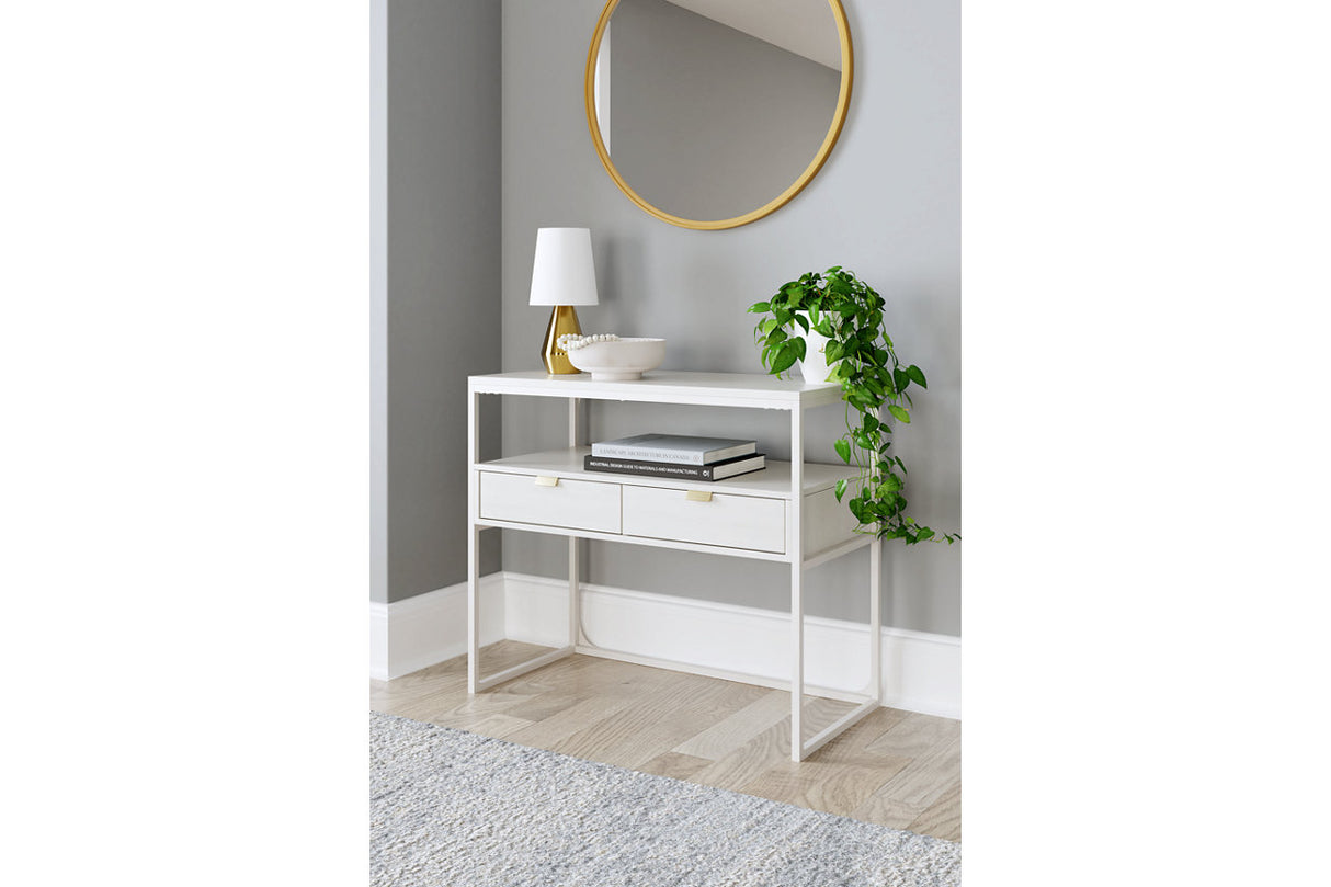 Deznee White Credenza from Ashley - Luna Furniture