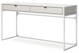 Deznee White Home Office Desk from Ashley - Luna Furniture