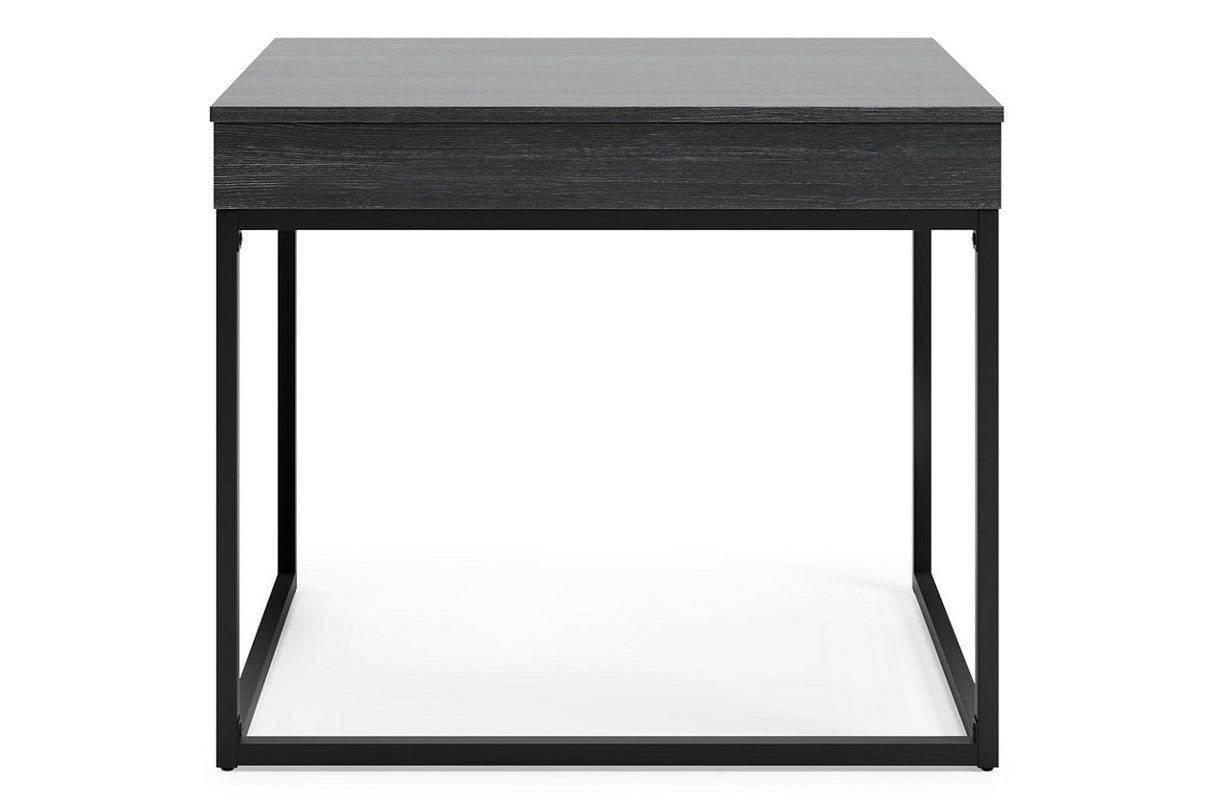 Yarlow Black 36" Home Office Desk from Ashley - Luna Furniture