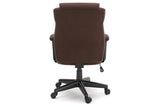 Corbindale Brown/Black Home Office Chair from Ashley - Luna Furniture