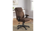 Corbindale Brown/Black Home Office Chair from Ashley - Luna Furniture