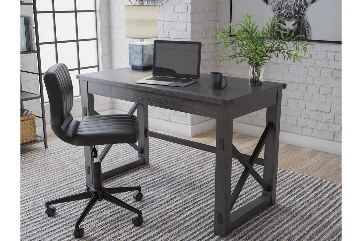 Freedan Grayish Brown 48" Home Office Desk from Ashley - Luna Furniture