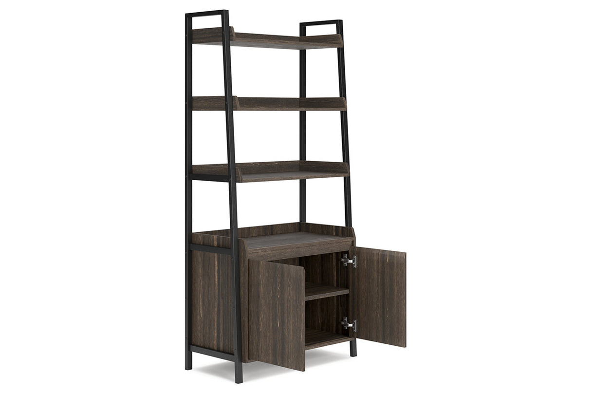 Zendex Dark Brown 72" Bookcase from Ashley - Luna Furniture