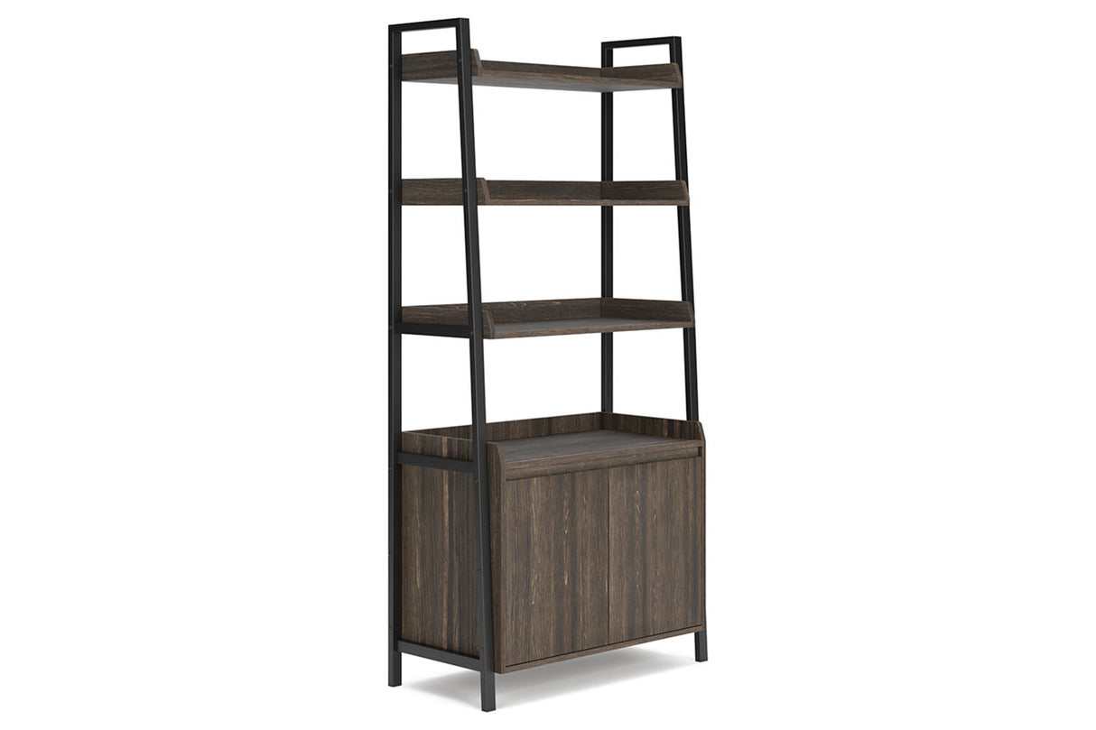 Zendex Dark Brown 72" Bookcase from Ashley - Luna Furniture