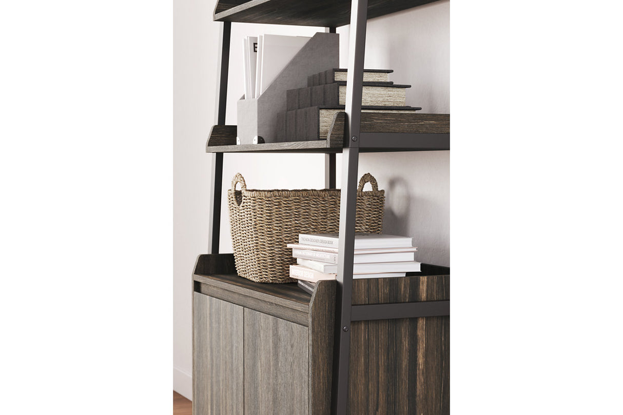 Zendex Dark Brown 72" Bookcase from Ashley - Luna Furniture