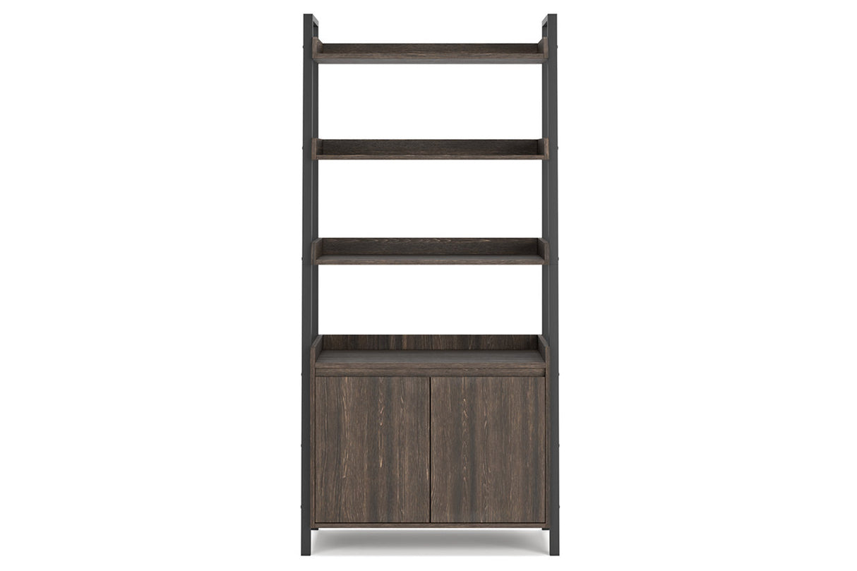 Zendex Dark Brown 72" Bookcase from Ashley - Luna Furniture