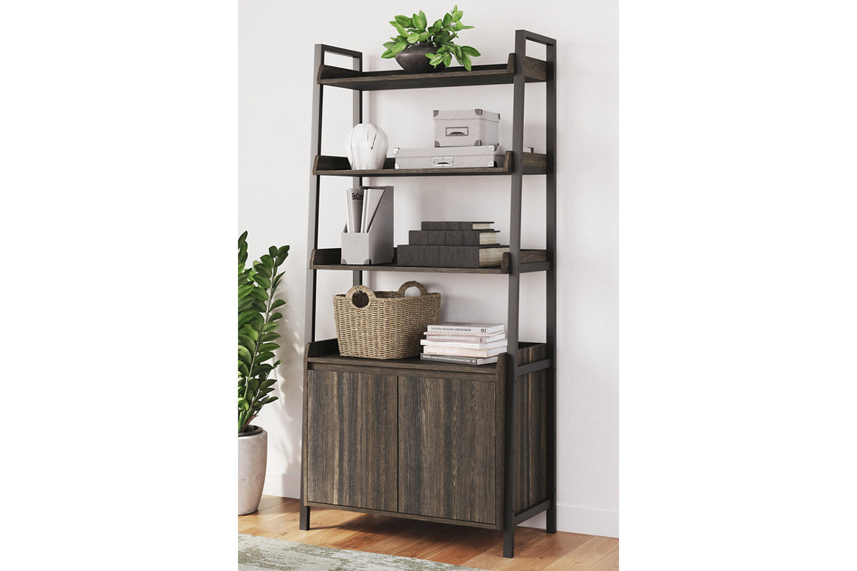 Zendex Dark Brown 72" Bookcase from Ashley - Luna Furniture