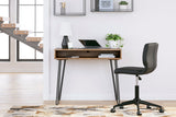 Strumford Brown/Black Home Office Desk from Ashley - Luna Furniture