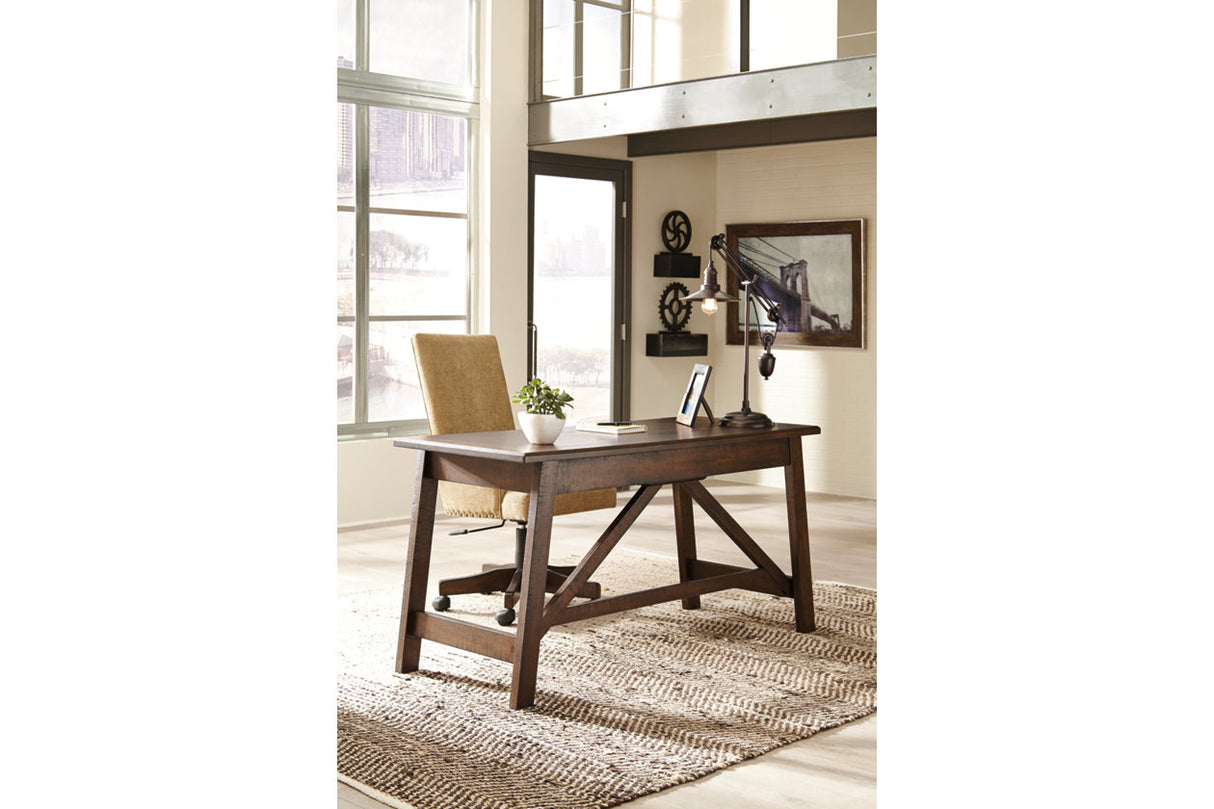 Baldridge Rustic Brown Home Office Desk from Ashley - Luna Furniture