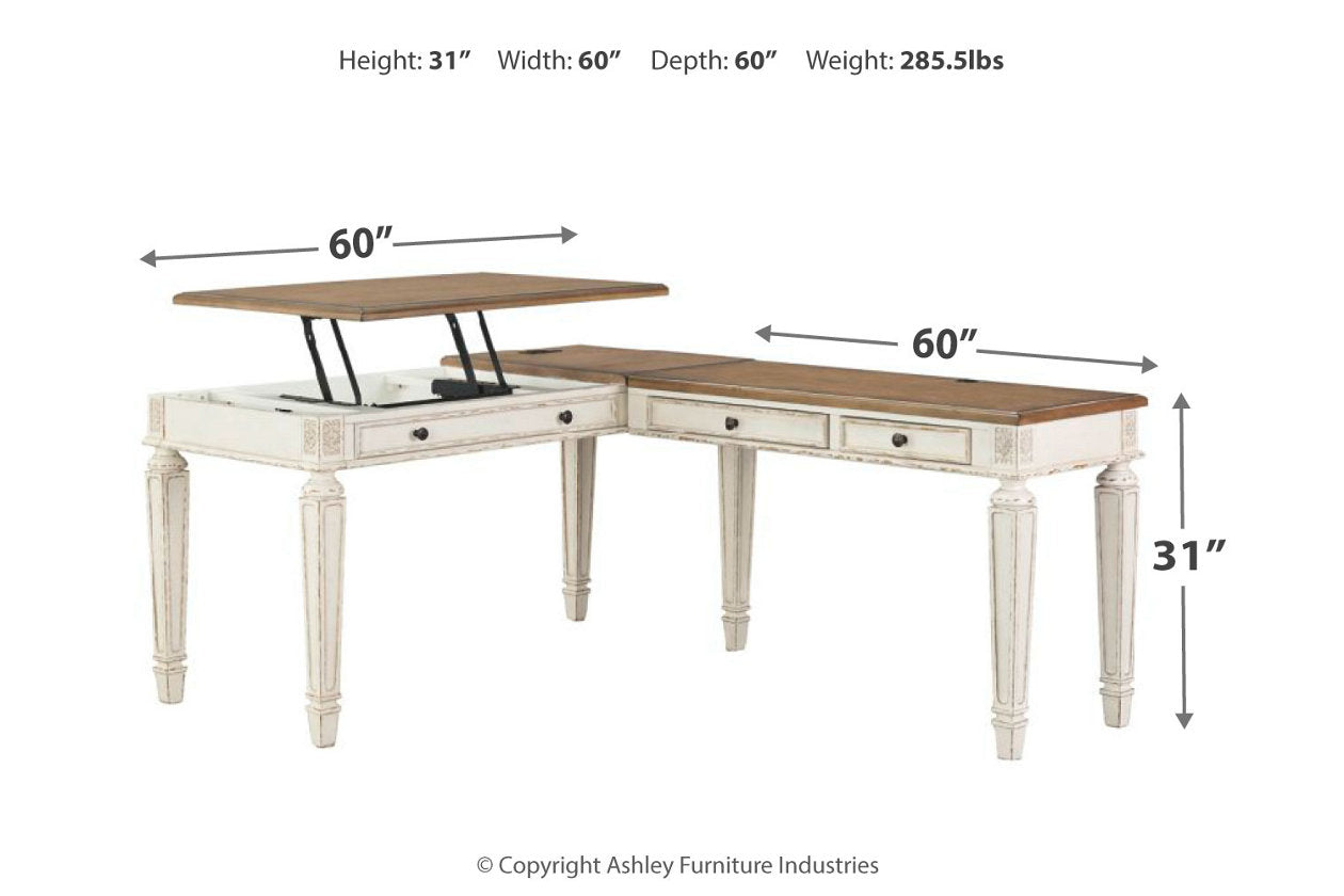 Realyn 60 Home Office Desk with USB Charging