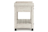 Carynhurst Whitewash Printer Stand from Ashley - Luna Furniture