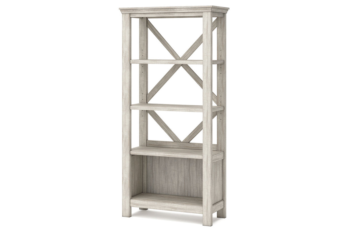 Carynhurst Whitewash 75" Bookcase from Ashley - Luna Furniture