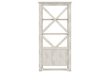 Carynhurst Whitewash 75" Bookcase from Ashley - Luna Furniture