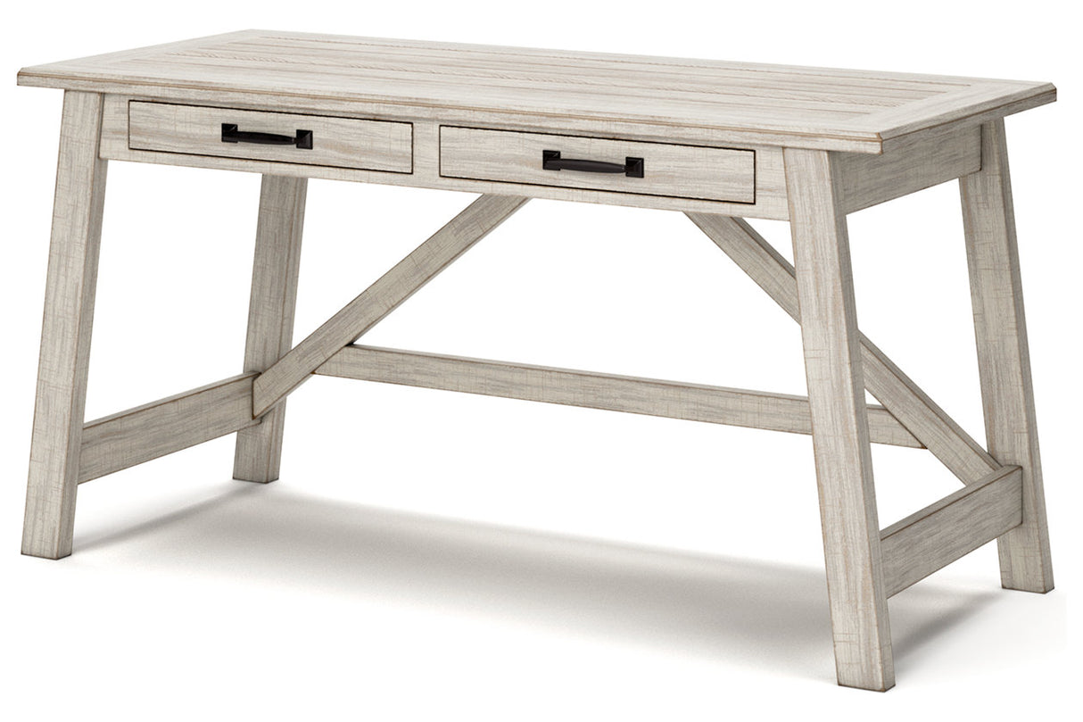 Carynhurst Whitewash 60" Home Office Desk from Ashley - Luna Furniture