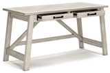 Carynhurst Whitewash 60" Home Office Desk from Ashley - Luna Furniture