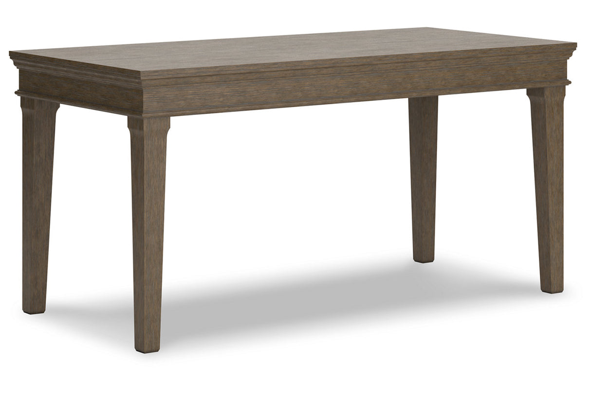 Janismore Weathered Gray 63" Home Office Desk from Ashley - Luna Furniture