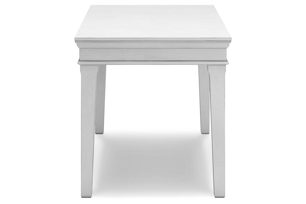 Kanwyn Whitewash Home Office Desk -  Ashley - Luna Furniture