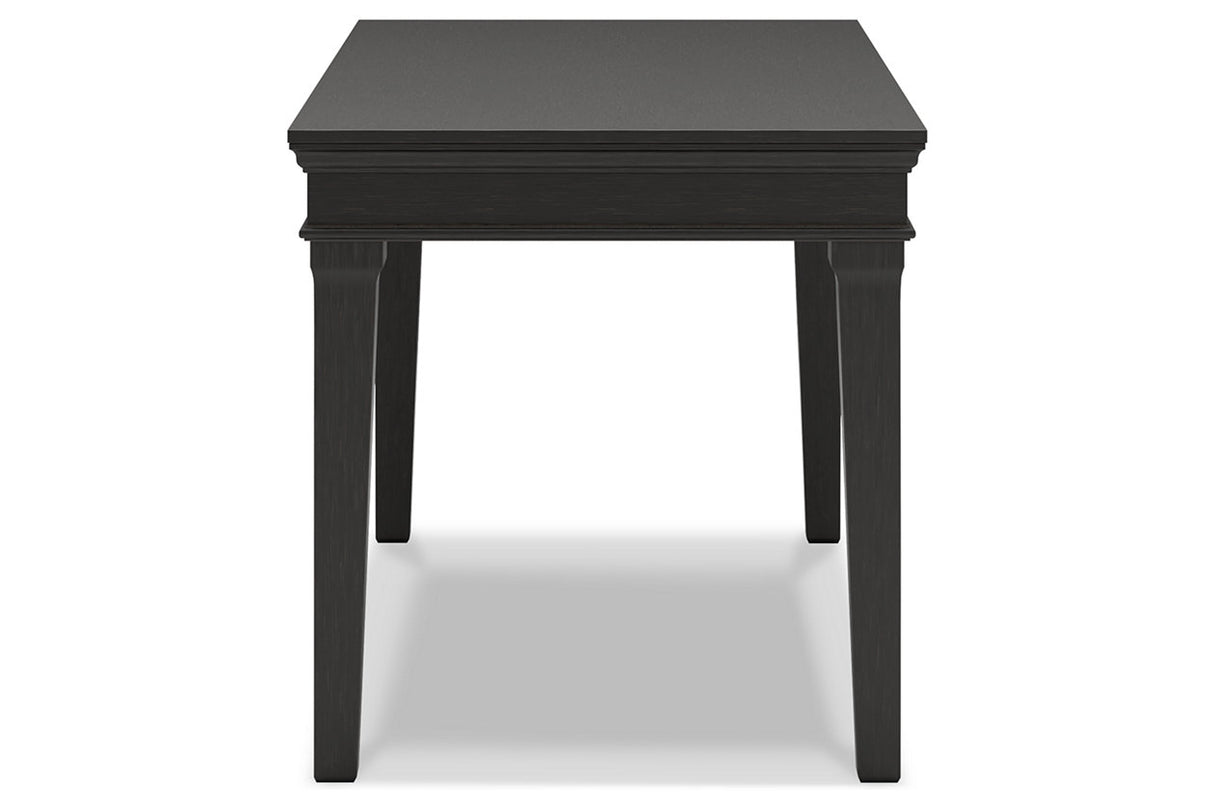 Beckincreek Black Home Office Desk from Ashley - Luna Furniture