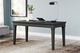 Beckincreek Black Home Office Desk from Ashley - Luna Furniture