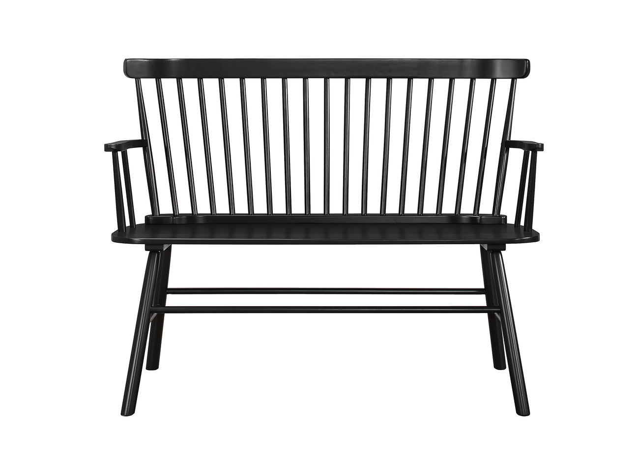 Jerimiah Spindleback Black Bench from Crown Mark - Luna Furniture