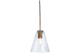 Collbrook Clear/Brass Pendant Light from Ashley - Luna Furniture