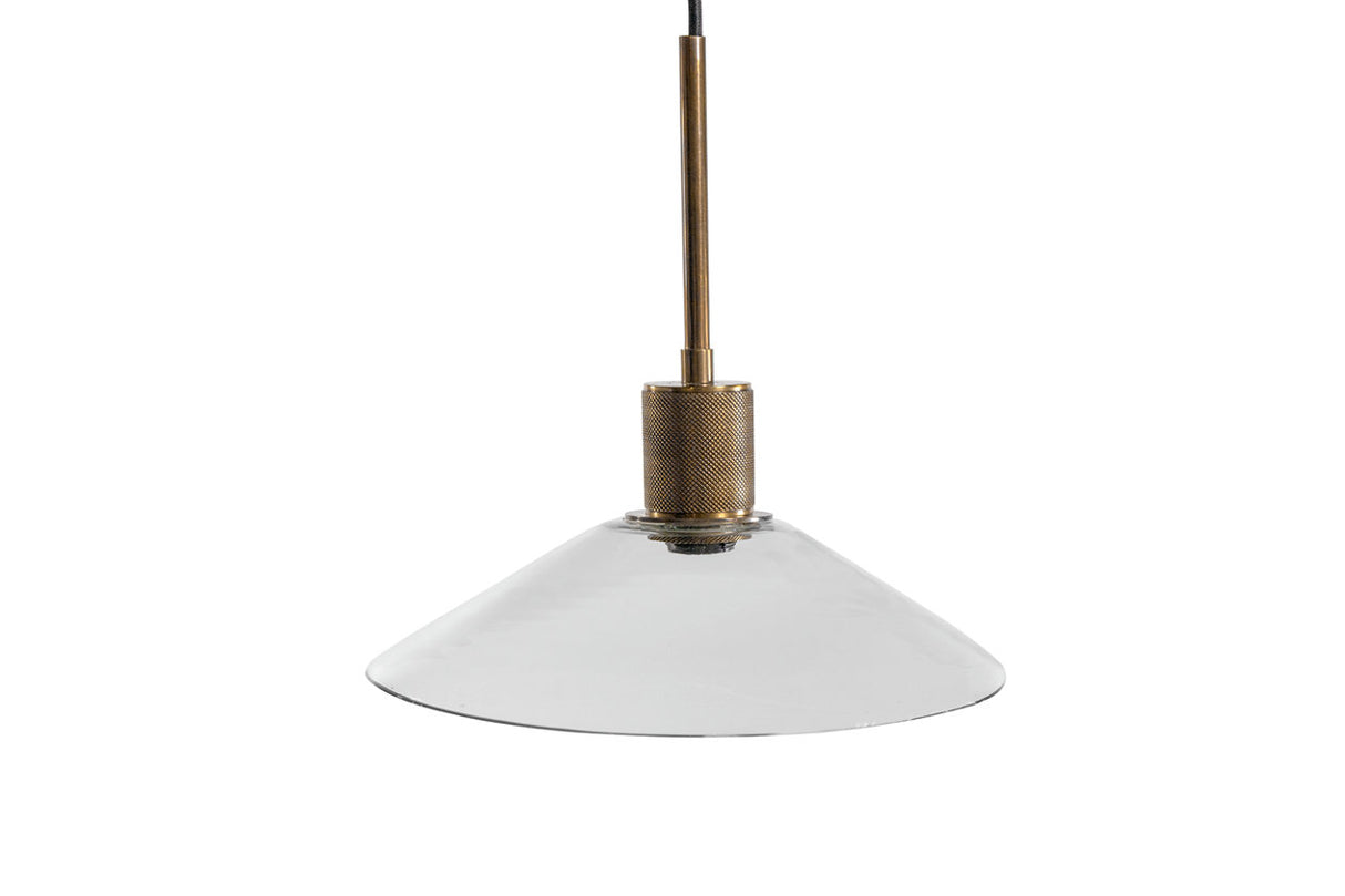 Chaness Clear/Brass Pendant Light from Ashley - Luna Furniture