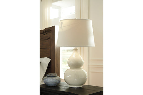 Saffi Cream Table Lamp from Ashley - Luna Furniture