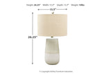 Shavon Beige/White Table Lamp from Ashley - Luna Furniture