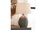 Joyelle Gray Table Lamp from Ashley - Luna Furniture