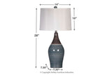 Niobe Multi Gray Table Lamp from Ashley - Luna Furniture