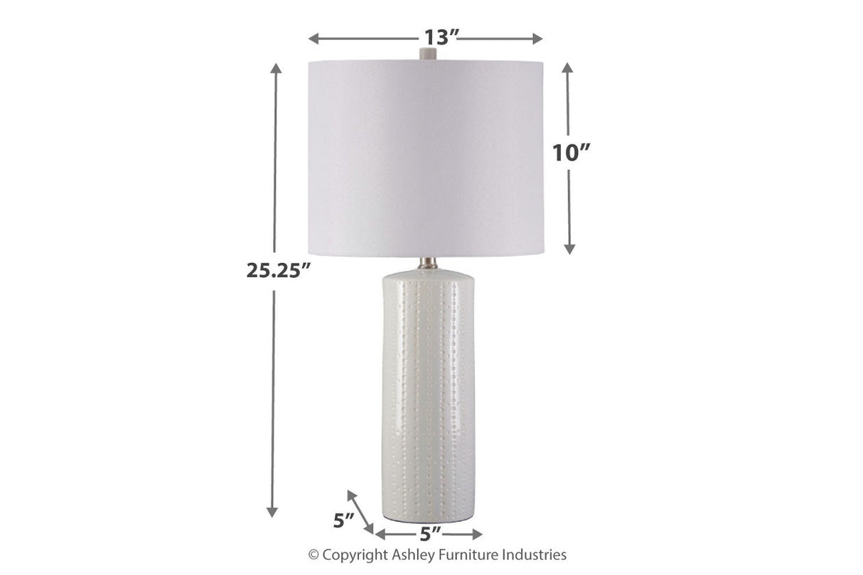 Steuben White Table Lamp from Ashley - Luna Furniture