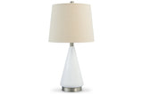 Ackson White/Silver Finish Table Lamp -  Ashley - Luna Furniture