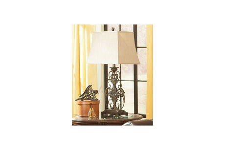 Sallee Gold Finish Table Lamp from Ashley - Luna Furniture