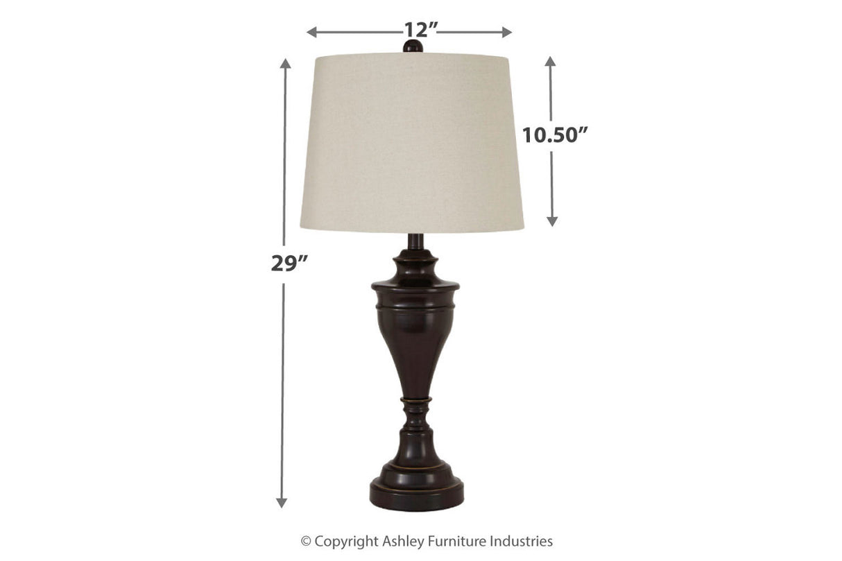 Darlita Bronze Finish Table Lamp from Ashley - Luna Furniture