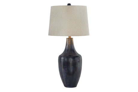 Evania Indigo Table Lamp from Ashley - Luna Furniture