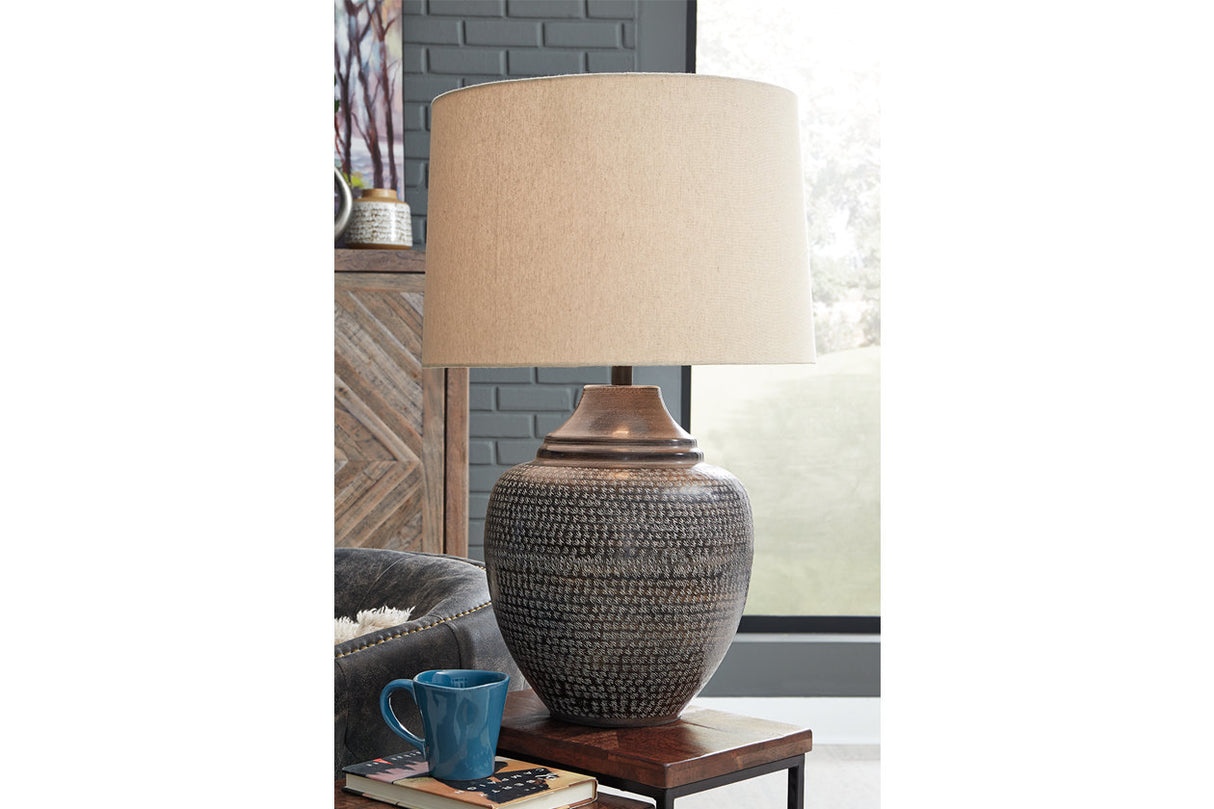 Olinger Brown Table Lamp from Ashley - Luna Furniture